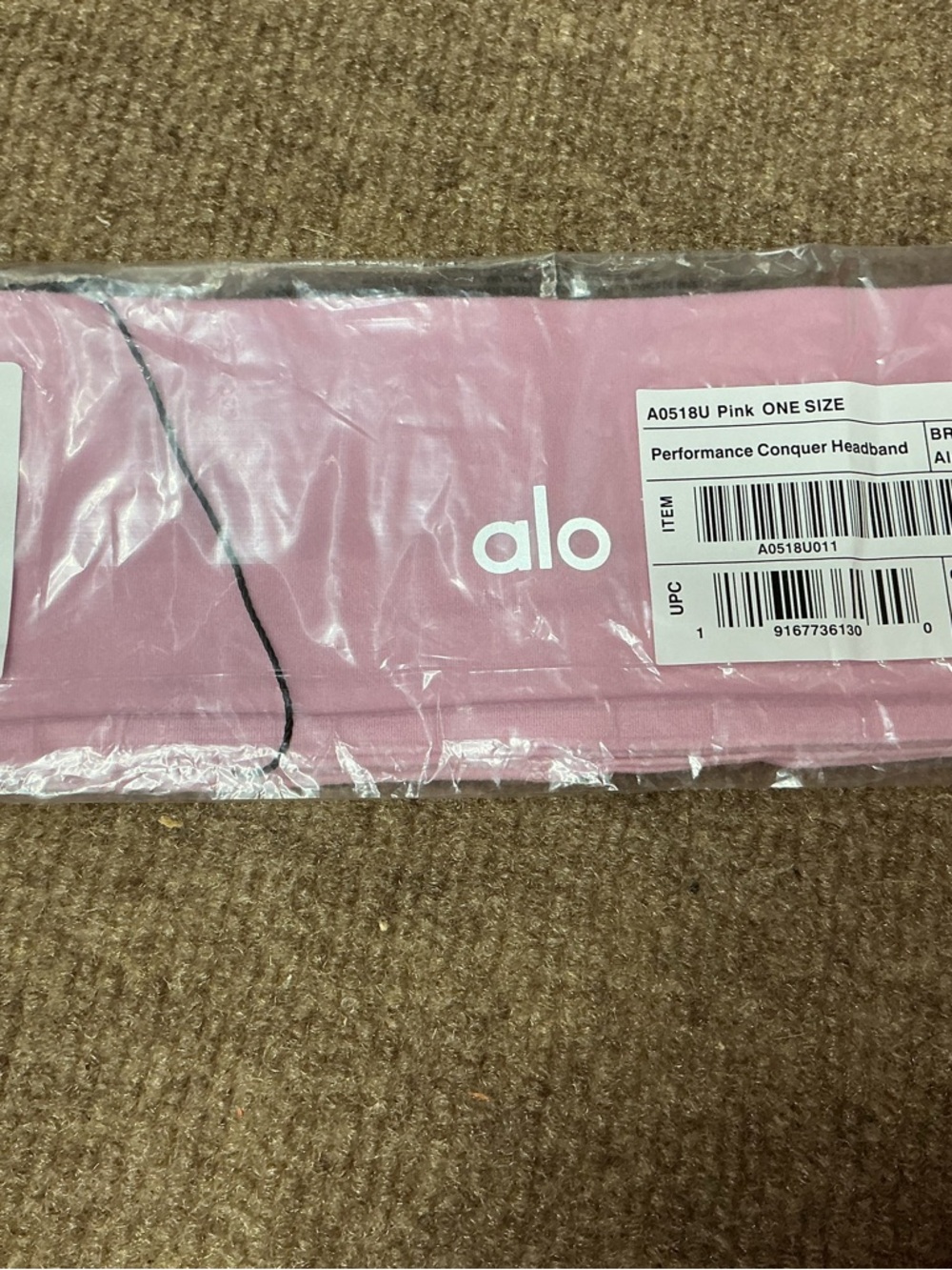 ALO Yoga Performance Conquer Headband - Light Pink